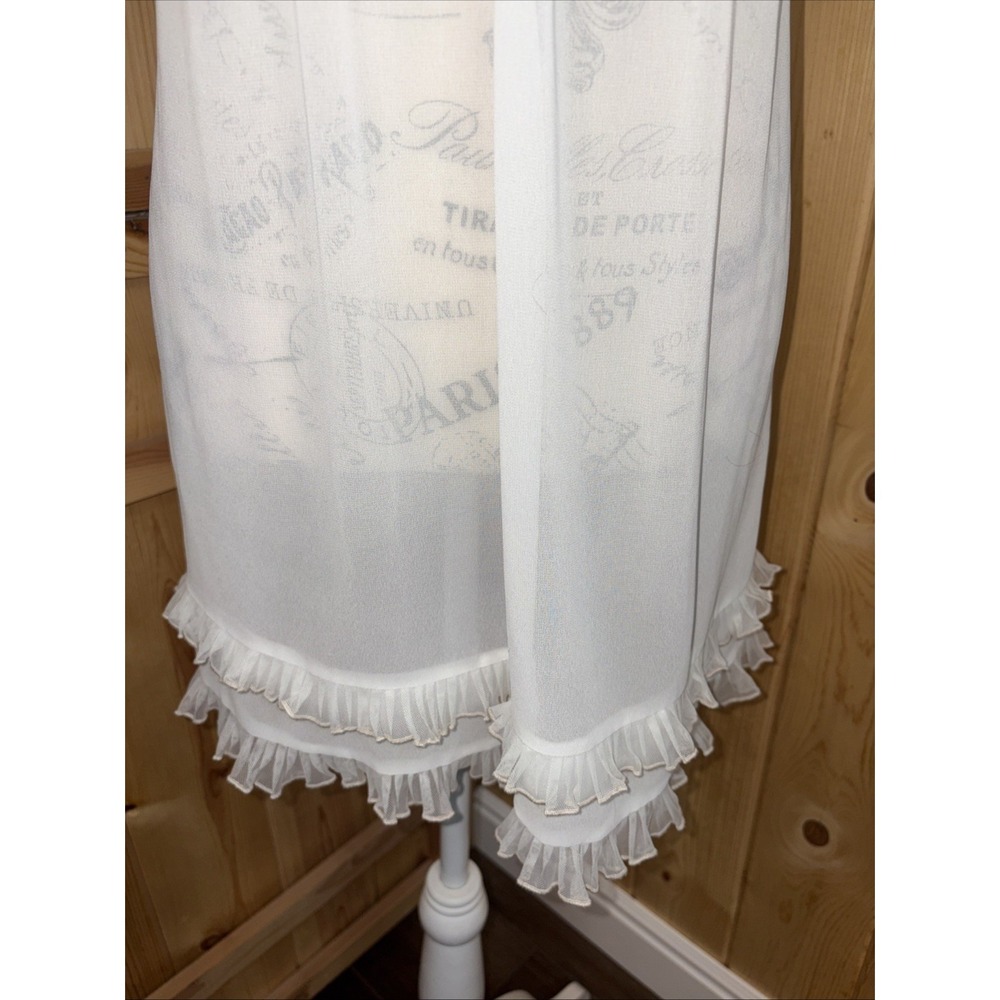 Vintage In Bloom by Jonquil White Lace Satin Slip L Bridal Nightgown Trad Wife - Picture 3 of 7